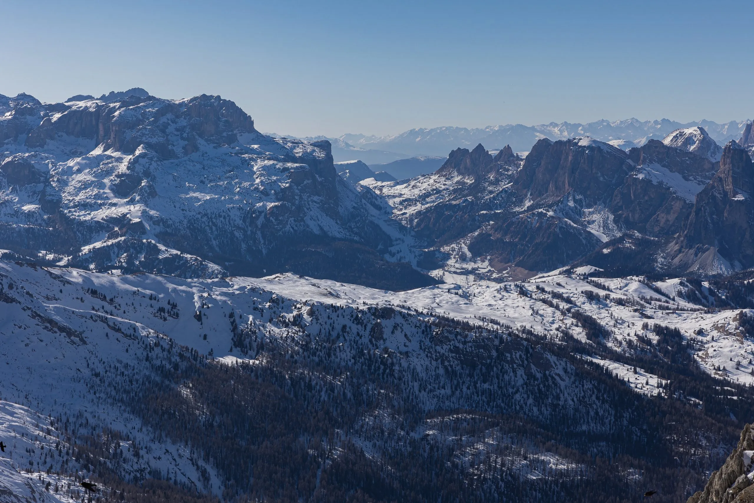 Monte Lagazuoi lies in Ski Resort Cortina d’Ampezzo, Belluno, Venetien Italy