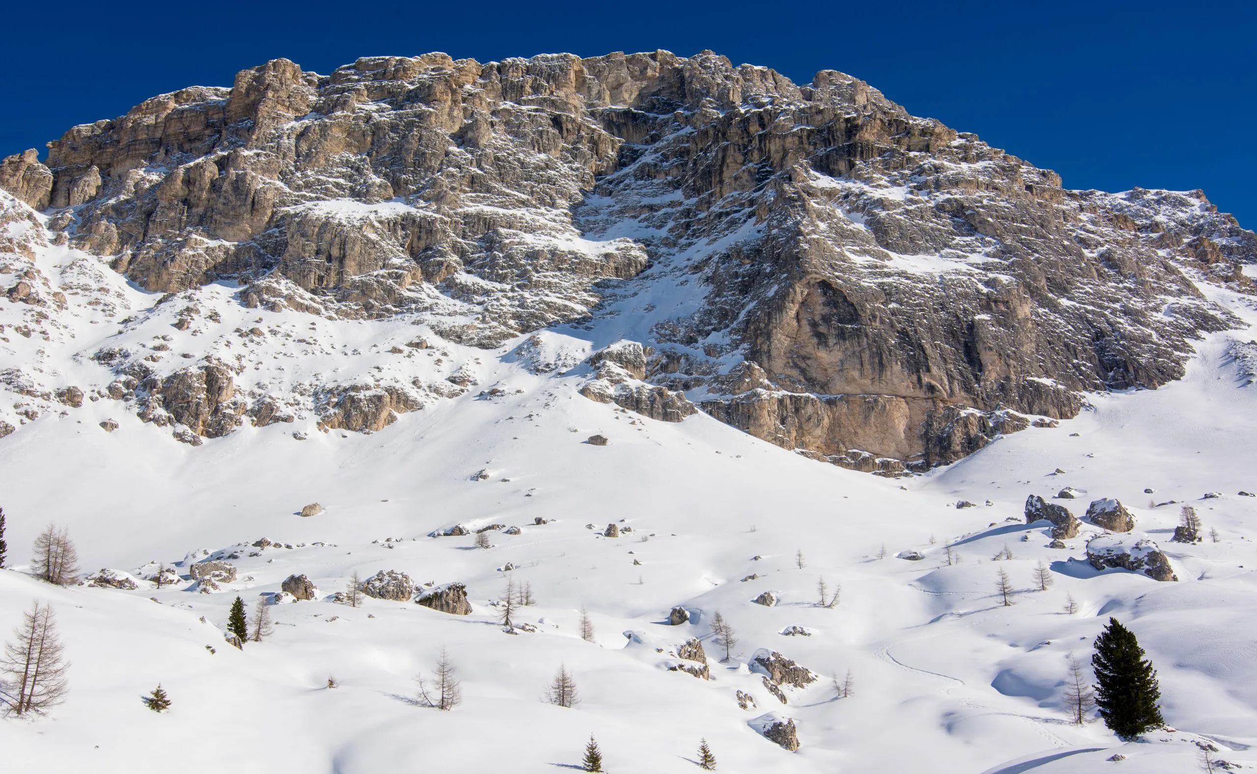 winter in the Dolomites